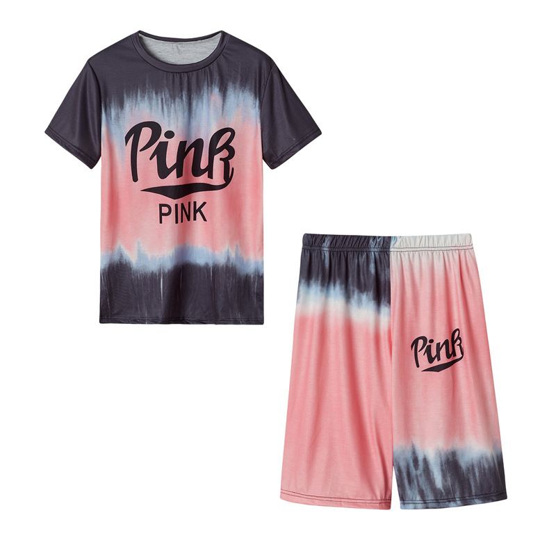 fashion wear gradient tie-dye sports two-piece set NSAXE58635