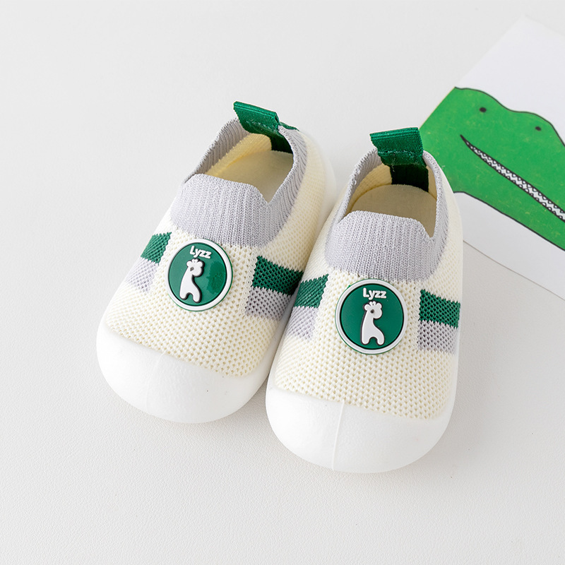 Primavera y otoño zapatos para bebés con suela suave antideslizante, zapatos para bebés con malla transpirable, zapatos para niños con tacones para interiores
