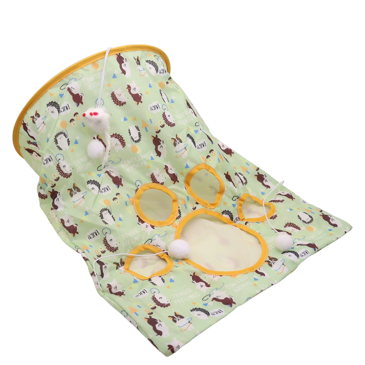 Бумага кошачий туннель кошачий игрушка от скуки Привет, укушенный, износостойкий кошачий дрель сумка дразнит кошку мышку кошачий канал оптом