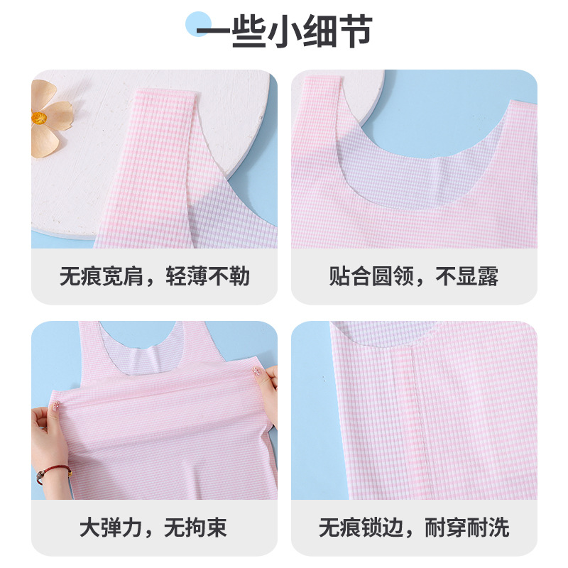 Ropa interior para niñas durante el desarrollo, estudiantes de primaria, niños de 11 años, chaleco largo anti-golpes de secado rápido, niñas, etapa 1, 8 años 9 image 5