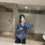 宽松新款条纹秋冬季开衫