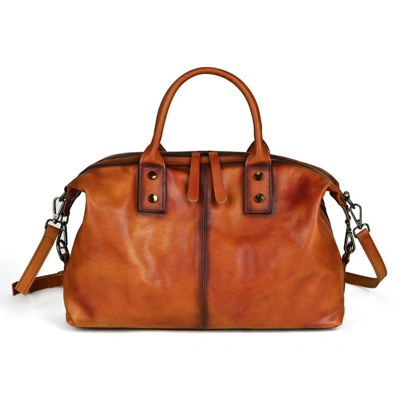 Bolsas de mano de cuero de vaca, bolsas de mano de mujer, bolsas de hombro, bolsas casuales, nuevos productos europeos y estadounidenses, bolsas de moda retro