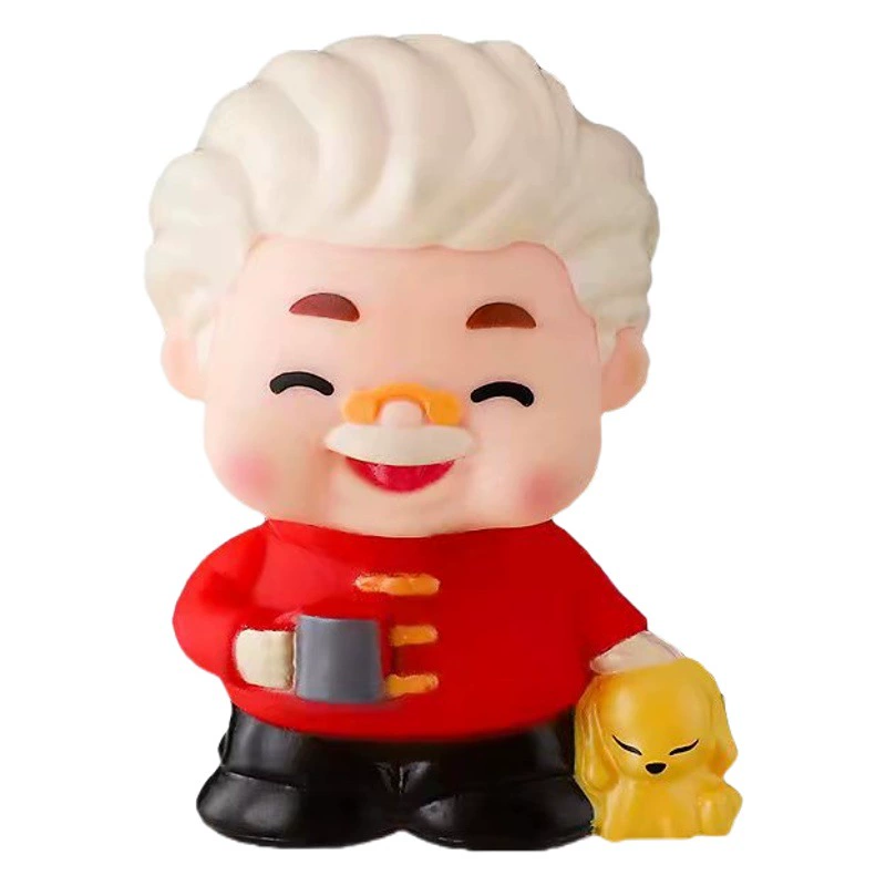 Декорации для торта на день рождения для бабушки и дедушки, топперы в виде веера с красными цветами сливы для празднования дня рождения.