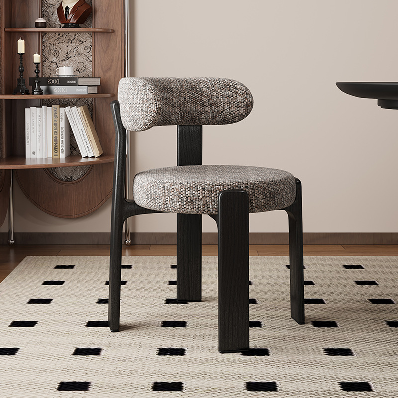 Sillas de comedor de madera sólida retrógrada francesa sillas de comedor de estilo medieval sillas de diseño de alta calidad sillas de respaldo nórdicas