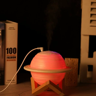 土星加湿器香薰恒湿led小夜灯创意摆件外贸货源