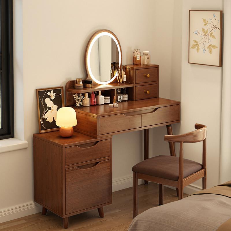 Retro Dressing Table Bedroom 2025 New Modern Simple Dressing Table Dressing Table Small Dressing Table Cupboard Integrated