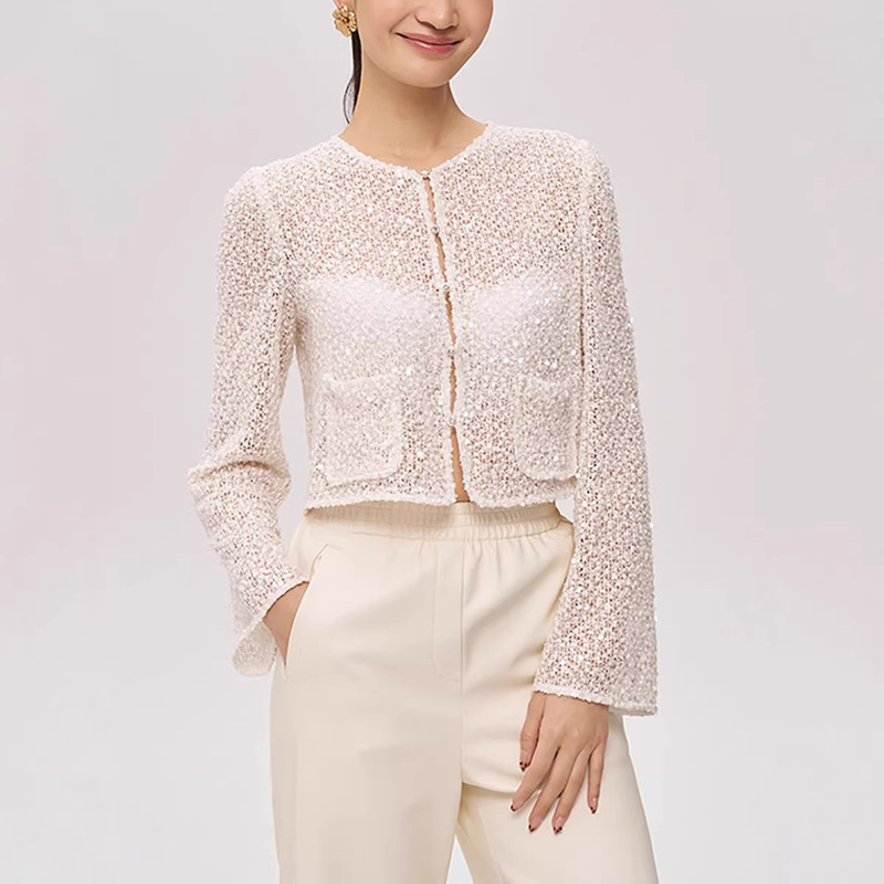 Law of Attraction/As if Wearing a Broken Diamond on the Body, Shiny Little Fragrant Jacket for Women, High-End Spring & Fall