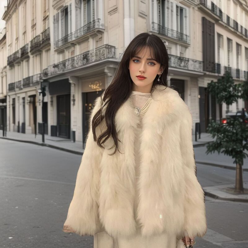 2026 Autumn/Winter Young Fashion Style Fur Coat with Doll Collar and Imitation Lamb Wool Padding for Rich Girls 2026 Autumn/Winter Young Fashion Style Fur Coat with Doll Collar and Imitation Lamb Wool Padding for Rich Girls