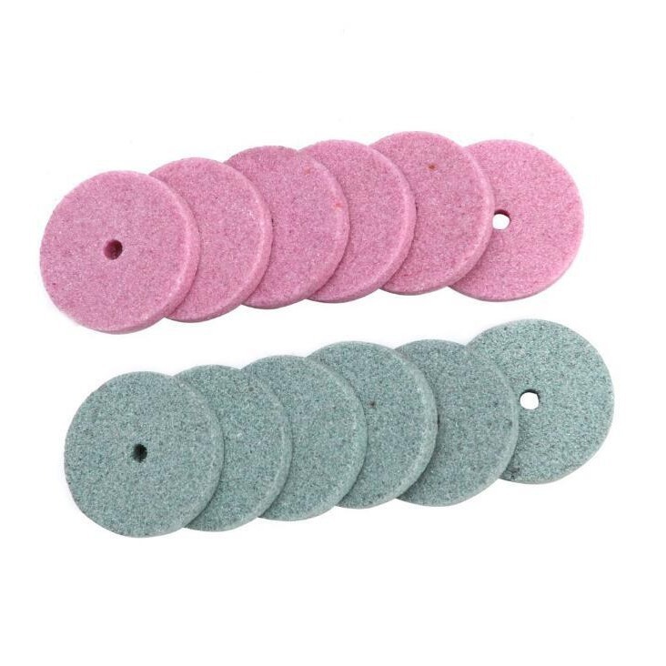 电磨机配件 迷你红色绿色砂轮片 20mm 微型打磨片 磨头 磨轮