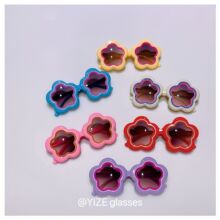 新款花朵儿童太阳镜可爱卡通彩色墨镜男女童夏季防紫外线防晒眼镜