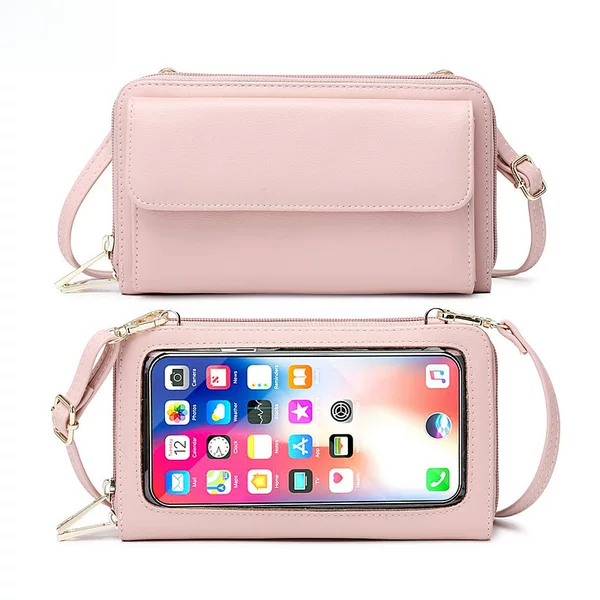 Cross-border Touch Screen Mobile Phone Bag Crossbody Small Bag 2023 New RFID Anti-theft Brush Wallet Women's Long All-match Women's Bag