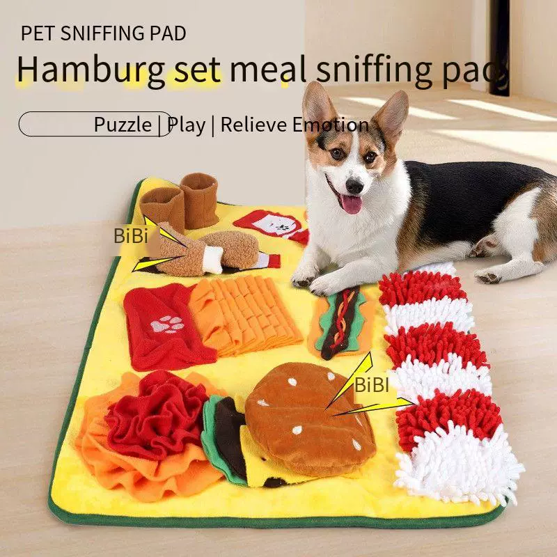 Трансграничный новый коврик для нюхания домашних животных Собака Sniff Миска для медленной еды Еда Ищу декомпрессионные игрушки Энергоемкое приключенческое одеяло