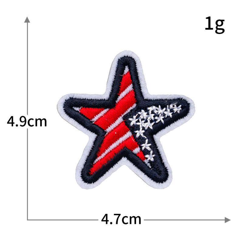 小型ミニ五芒星金銀糸コンピュータ刺繍スタンプ刺繍布ステッカー衣類アクセサリー衣類パッチステッカー|undefined