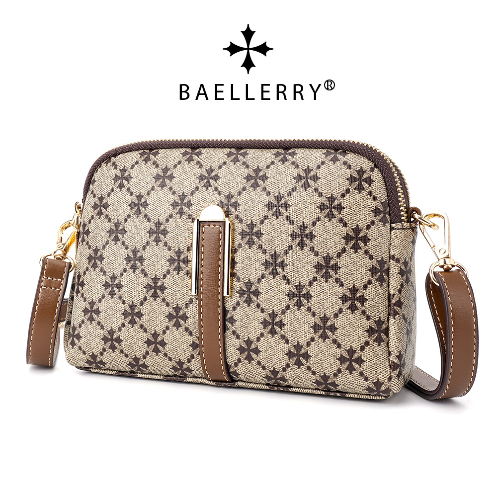 baellerry new women's crossbody bag European and American cross pattern MINI small square bag versatile portable shoulder bag for women_voghion.com