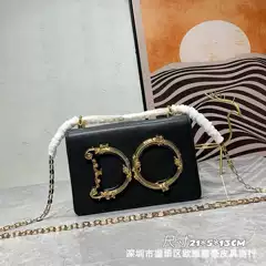 Premium Genuine Leather Women's Handbag Fashion Sequin Crossbody Chain Mini Square Bag Rock European American Style Dropshipping