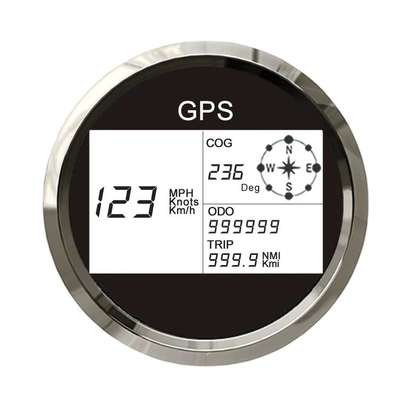 85mm GPS LCD spidometr, 7 növ arxa işıq, çimərlik motosikleti, avtomobil, yük maşını