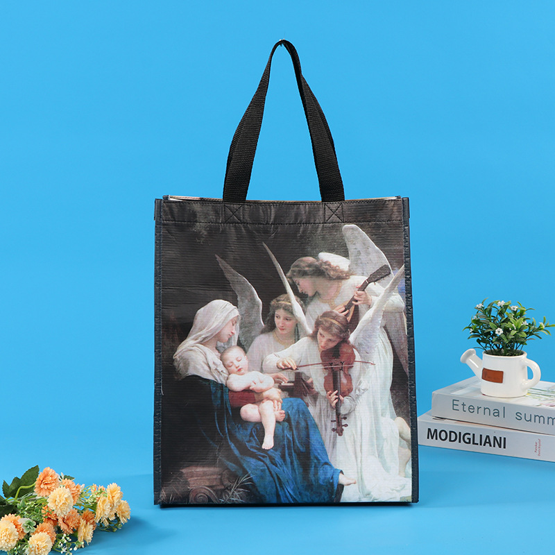 RPET覆膜丽新布袋定制 特大广告手提袋礼品袋PP覆膜编织袋购物袋