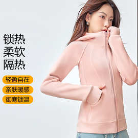 工厂奥利绒外套修身显瘦拉链衫女士开衫外套秋冬加厚保暖外套