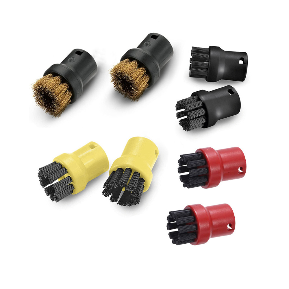 Adecuado para accesorios de vapor Karcher Kach, trapo, trapo, accesorios de vapor Karcher, cepillo redondo pequeño, cepillo de cobre