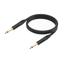 工厂热销无氧铜芯6.35镀金公对公合金外壳吉他调音台双屏蔽音频线