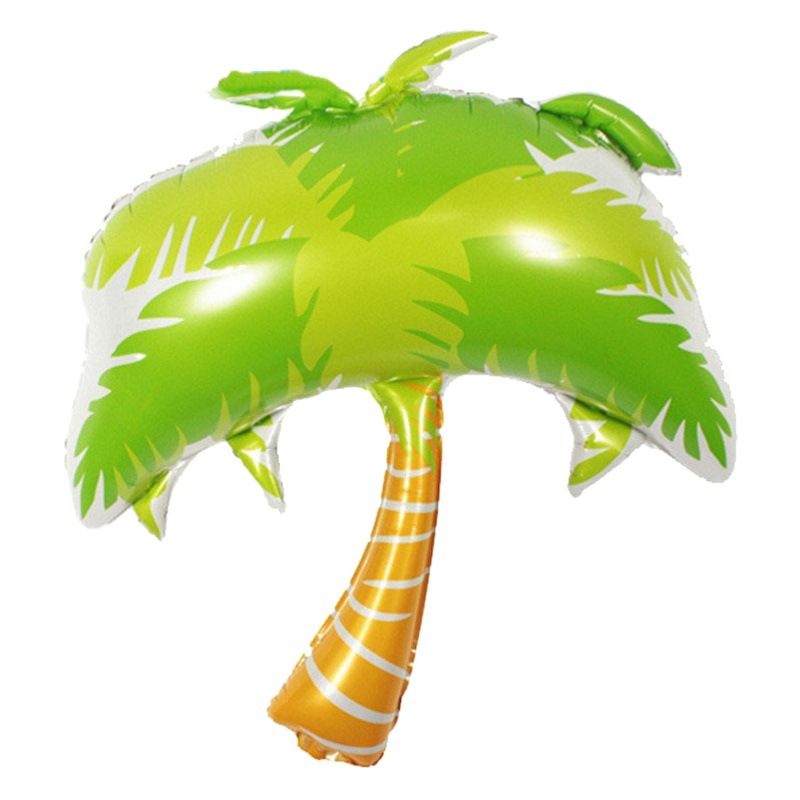 Globo Hawaiano de 18 pulgadas redondo Flamingo globo de película de aluminio Flamingo copa de vino decoración de globos de hojas