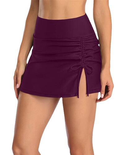 New  European and American Sexy Women's Solid Color Swim Trunks Amazon Best Selling Swimwear Bikini Factory Wholesale