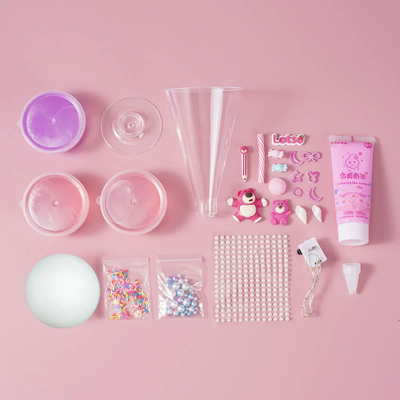 Materials set for ice cream, dessert toy, DIY