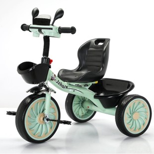Children's Pedal Tricycle, Rideable Kidsren's Stroller, Anti-Rollover Bicycle, Multi-Functional Balance Bike for Babies