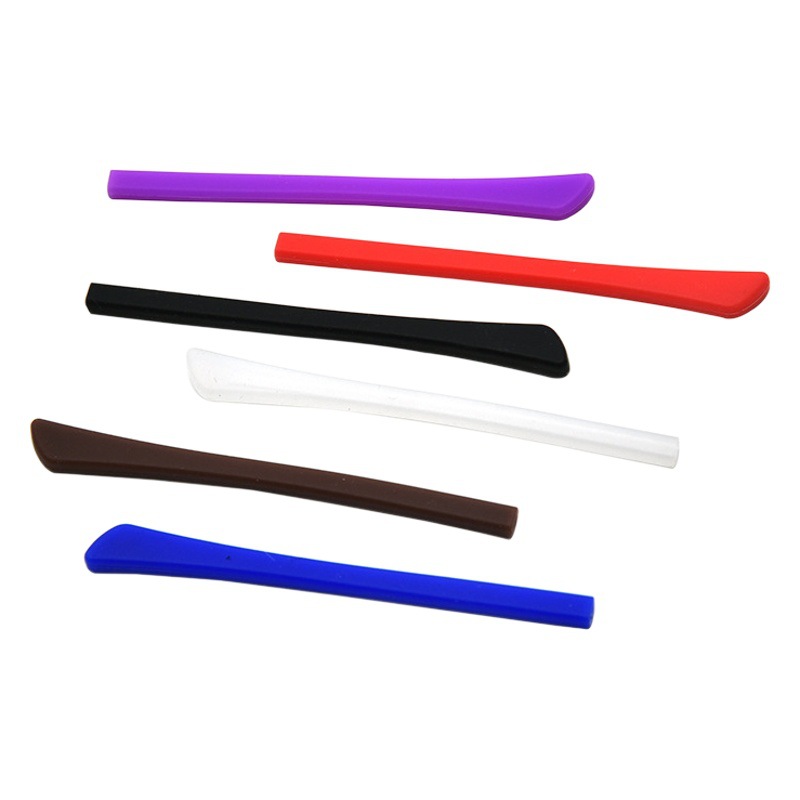 Glasses accessories wholesale flat mouth silicone foot cover non-slip cover super soft sunglasses men and women near-view mirror frame rubber cover