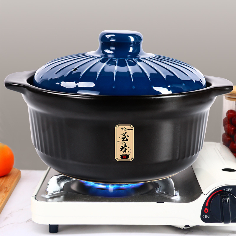 WBZ7 household ceramic pot high temperature resistant large capacity casserole gas stew pot clay pot stone pot small casserole pot
