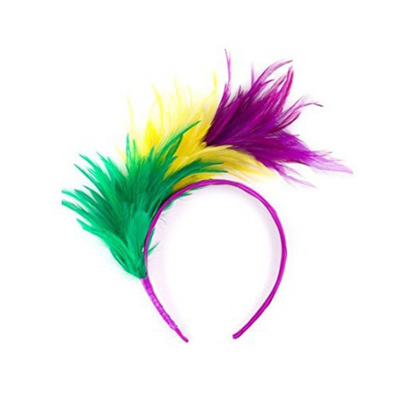 2025 Mardi Gras fiesta de carnaval Brasil Halloween fiesta de carnaval tricolor correa de pelo conjunto de corbata