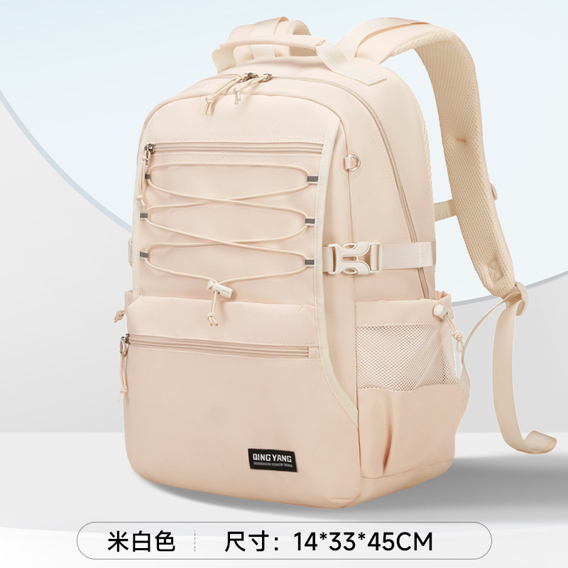 Mochila de moda transfronteriza, escuela secundaria, escuela secundaria, alta apariencia femenina, estudiante universitario japonés, mochila, bolso de computadora simple masculino, gran Rong
