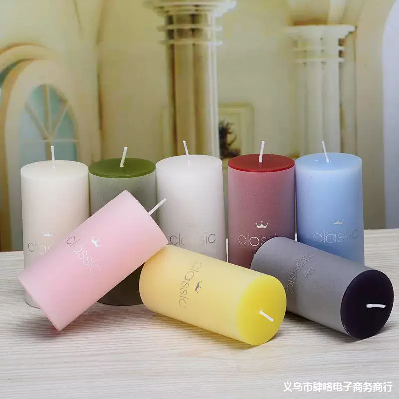 儿里凡 Somber Candle классическая круглая праздничная романтическая свеча для свадьбы и выпечки, свеча-столб, одобрение производителя воска