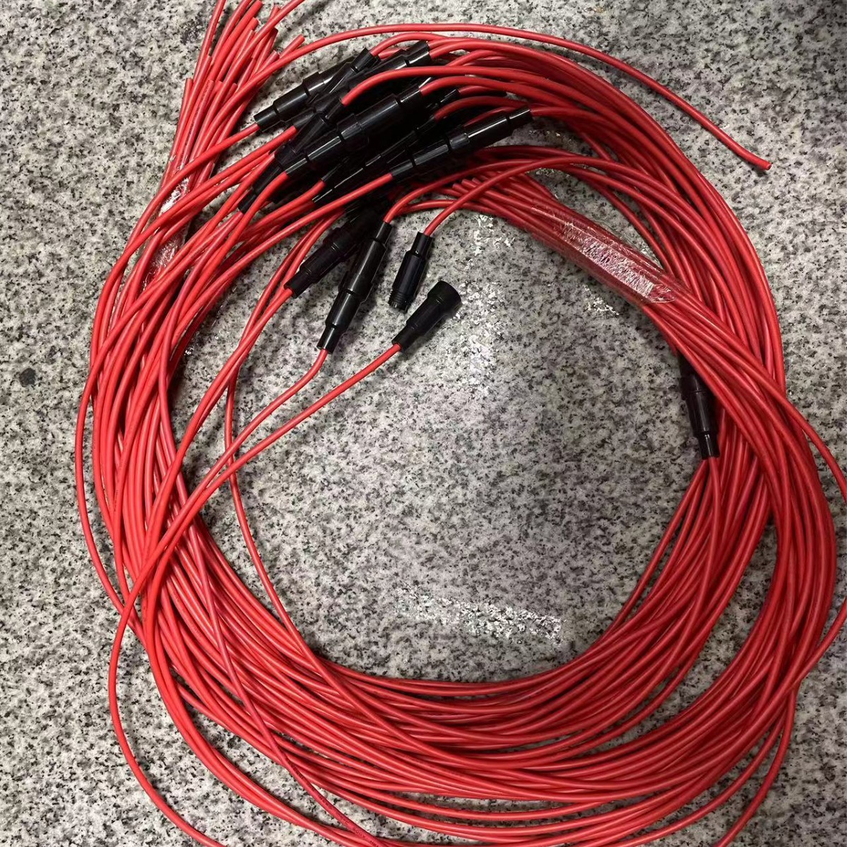 保险管座6X30保险丝管黑色引线壳纽套座16号线引线套管80CM+80CM