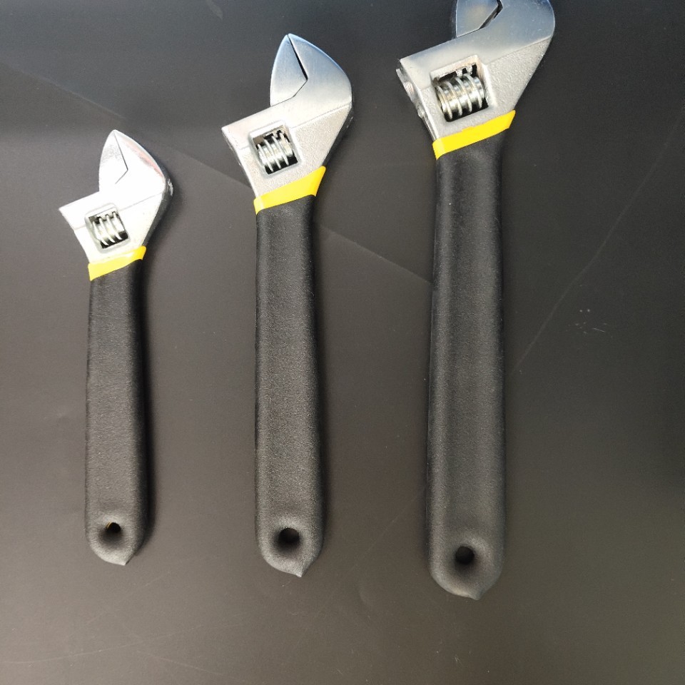 [En stock suministro] 6 pulgadas 8 pulgadas 10 pulgadas 12 pulgadas de dos colores de plástico de forja llave ajustable pulido cromado llave ajustable