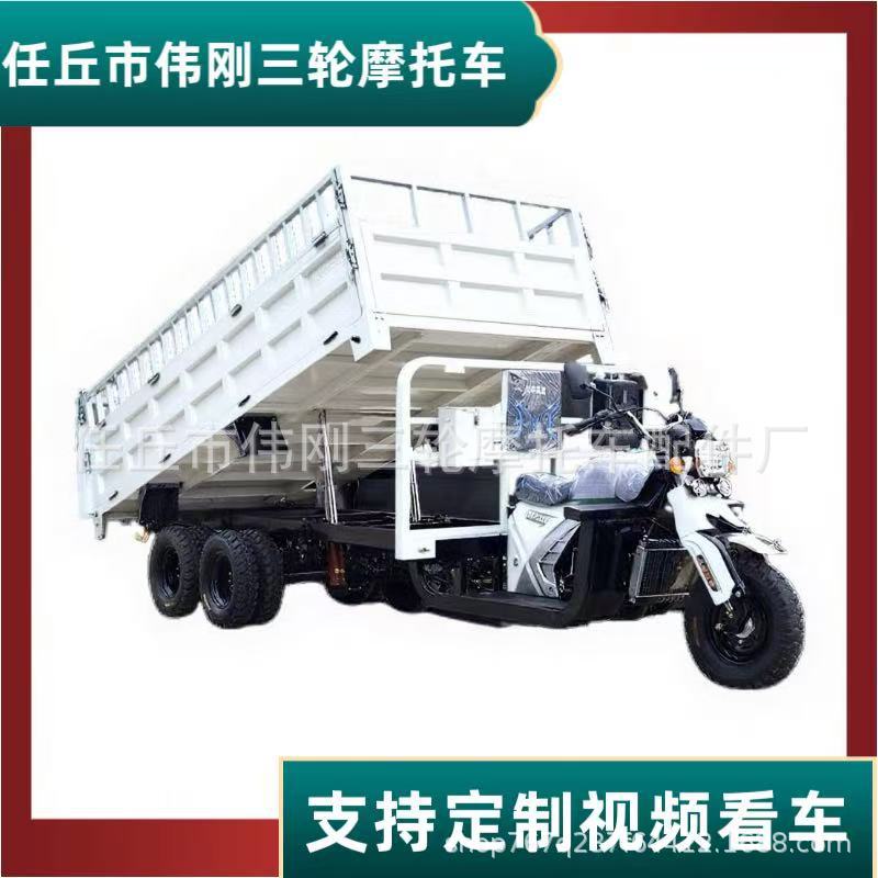 motocicleta de nueve ruedas auto descarga de combustible de carga pesada Wangjia camión agrícola camión de construcción de gasolina triciclo de carga pesada