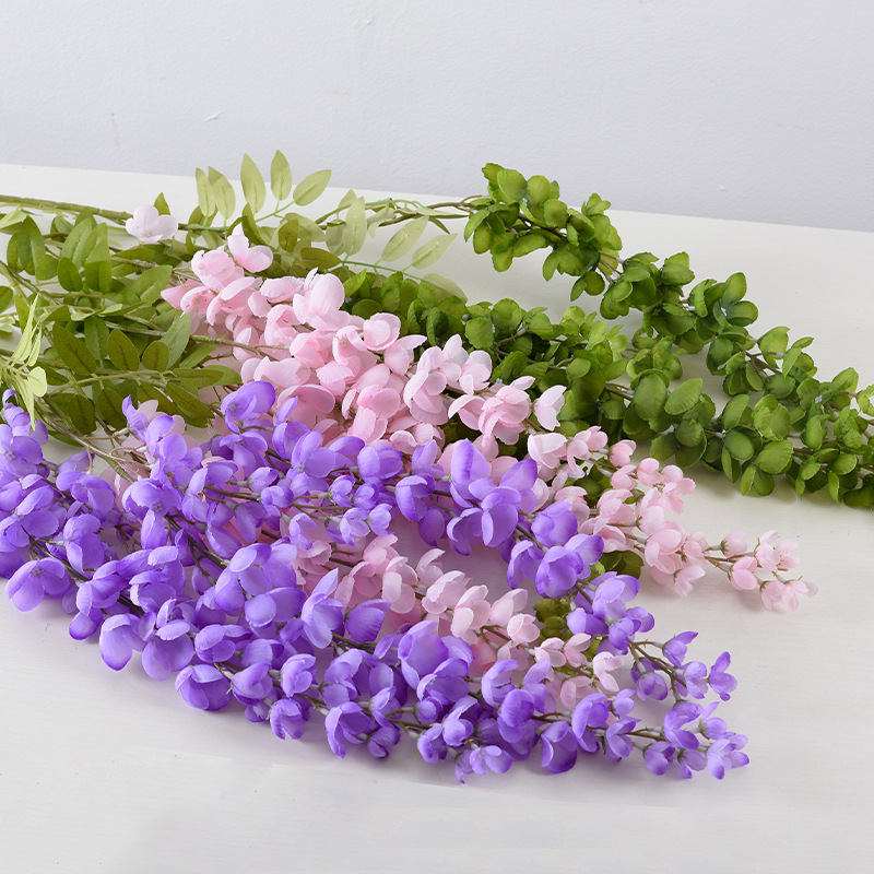 Simulación Abler flor púrpura gigante salón de bodas techo techo de elevación flor de línea alta Monet Wind Flower Hotel