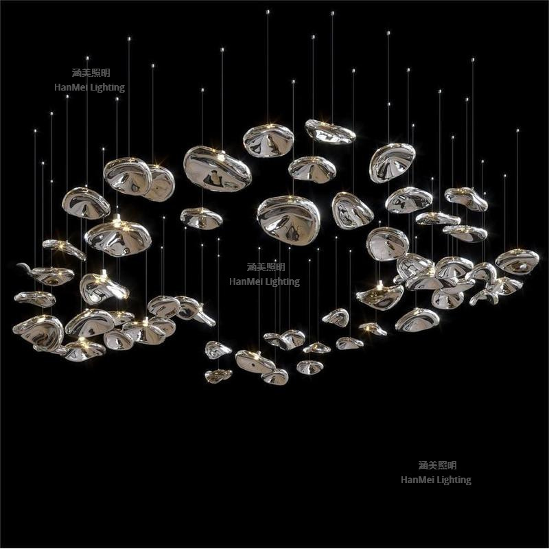 Duplex Glass Chandelier Nordic Light Luxury Designer Creative Staircase Living Room Dining Room Villa Bar Bedroom Lighting Fixtures Duplex Glass Chandelier Nordic Light Luxury Designer Creative Staircase Living Room Dining Room Villa Bar Bedroom Lighting Fixtures