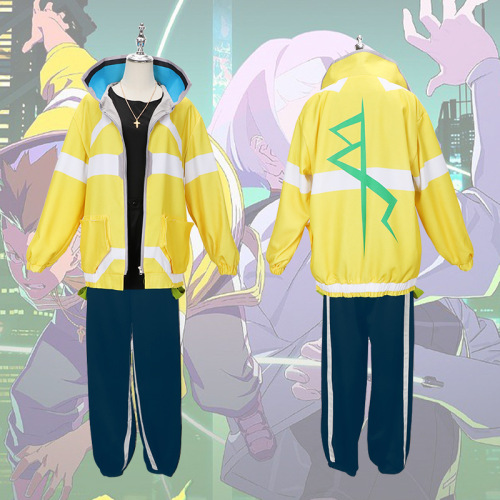 Cyberpunk Edge Walker cosplay David C suit runner Lucy clothes costume wig cosplay