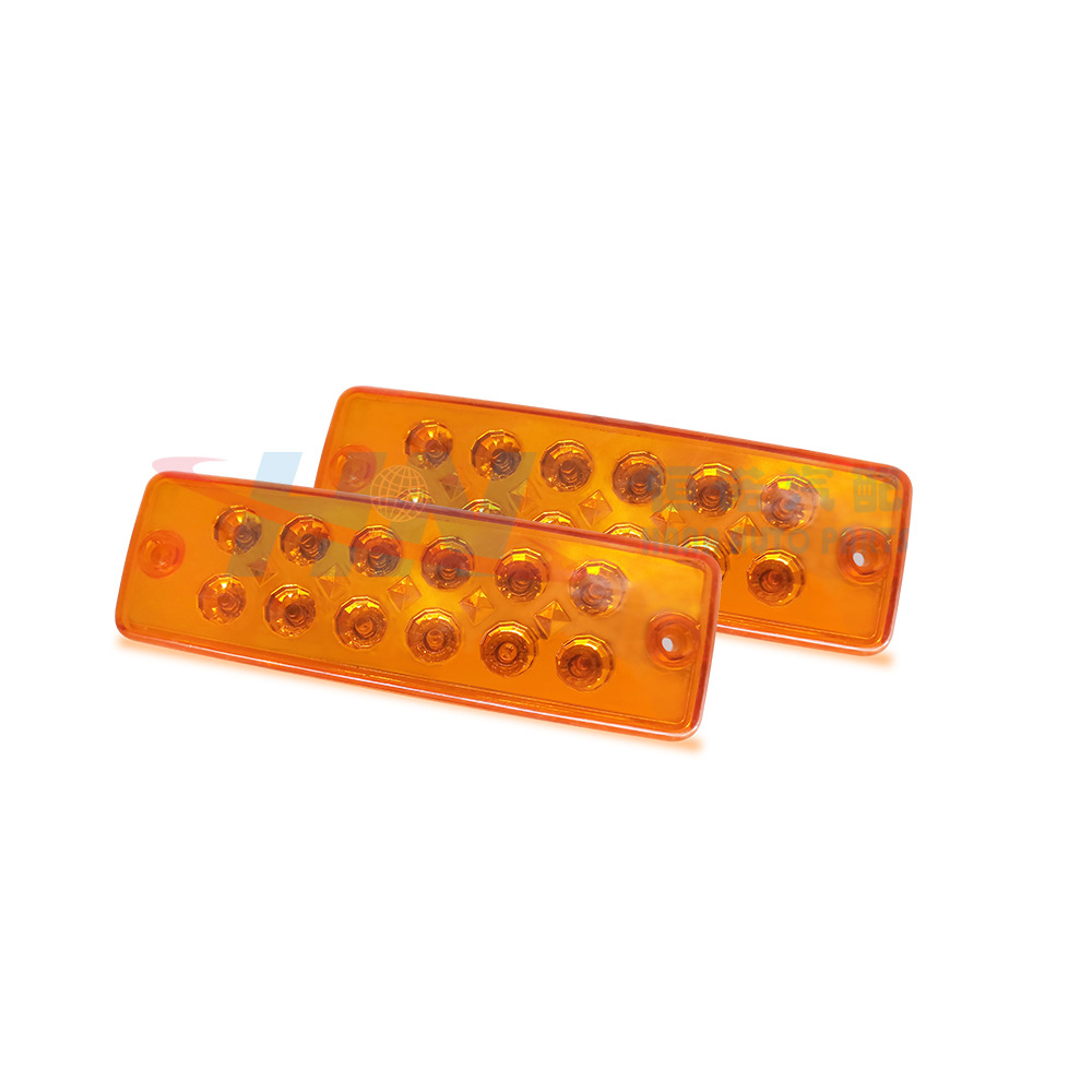 Luz del lado del camión 12LED luz del lado del camión pequeña luz redonda del lado del remolque