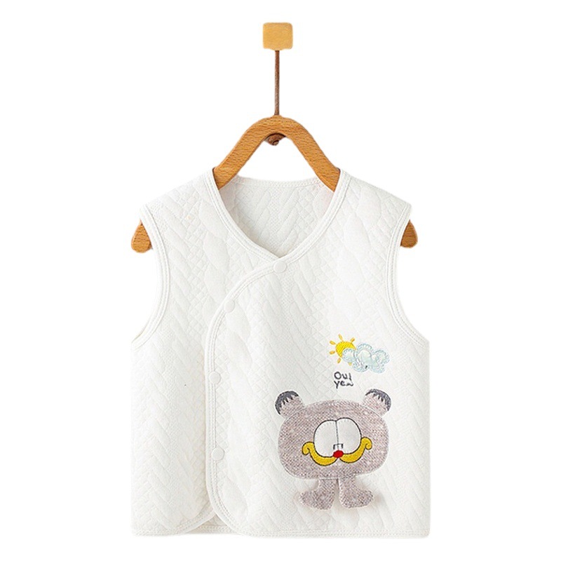 Chaleco para niños otoño e invierno Bebé acolchado chaleco cálido niños y niñas estilo occidental ropa exterior chaleco ropa de otoño ropa de bebé