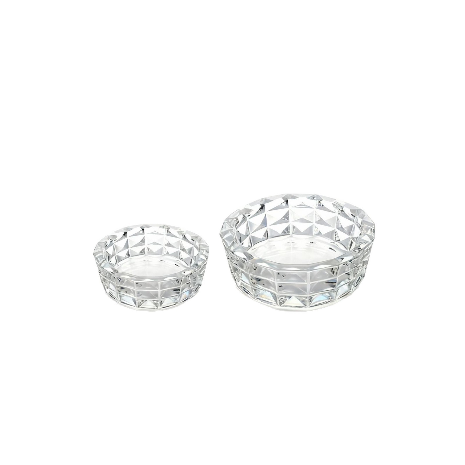 Cenicieres de vidrio al por mayor en el punto de la habitación del hotel club cenicero redondo de oficina sala de conferencias con decoración impresa LOGO