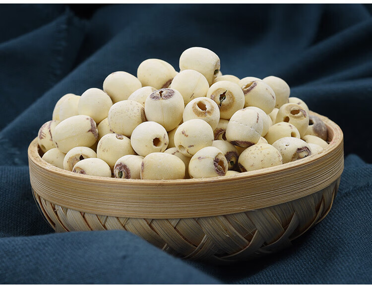 White Lotus Seeds Bai Lian Zi 500g Dried Coreless Nelumbo nucifera Seeds for Soup Congee and Herbal Cooking preparation