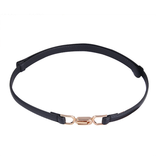 Belt for women with buckle, adjustable decoration, skirt, suit, simple thin belt, sweater waist, Korean style decorative belt