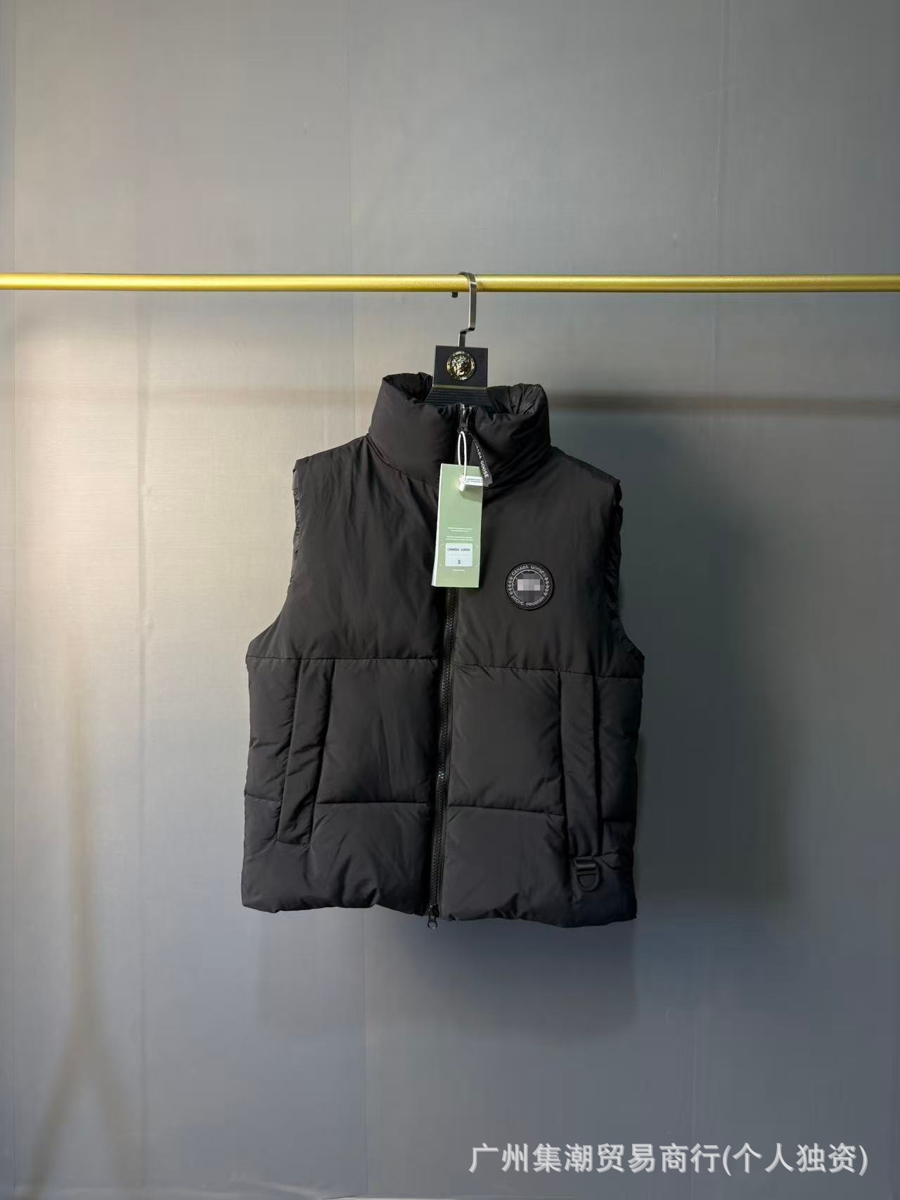 프린트 조끼 블랙 1655