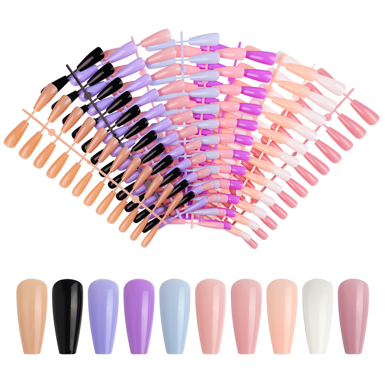 Mode Couleur Unie Abs Ongles Correctifs Nail Fournitures display picture 3
