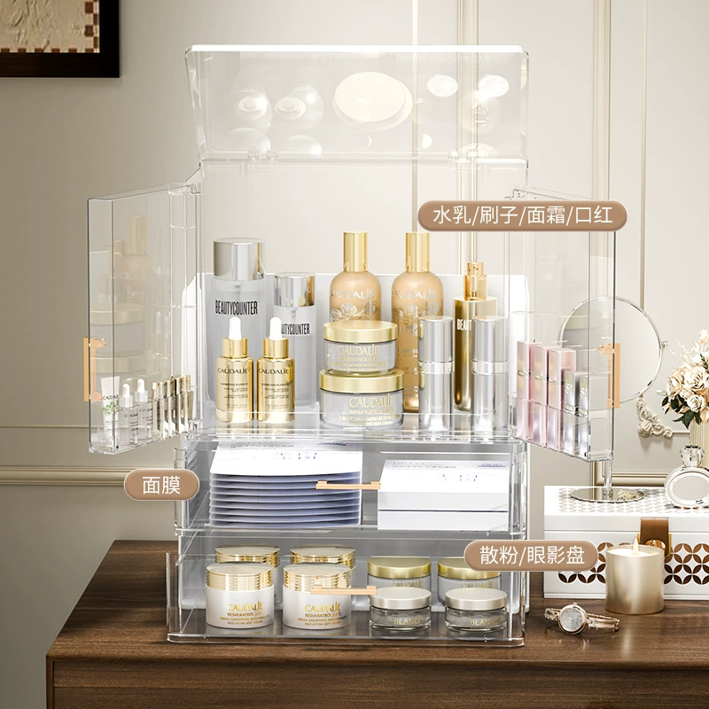(Cross-border trading), storage system, plastic capacious dressing table, table storage box