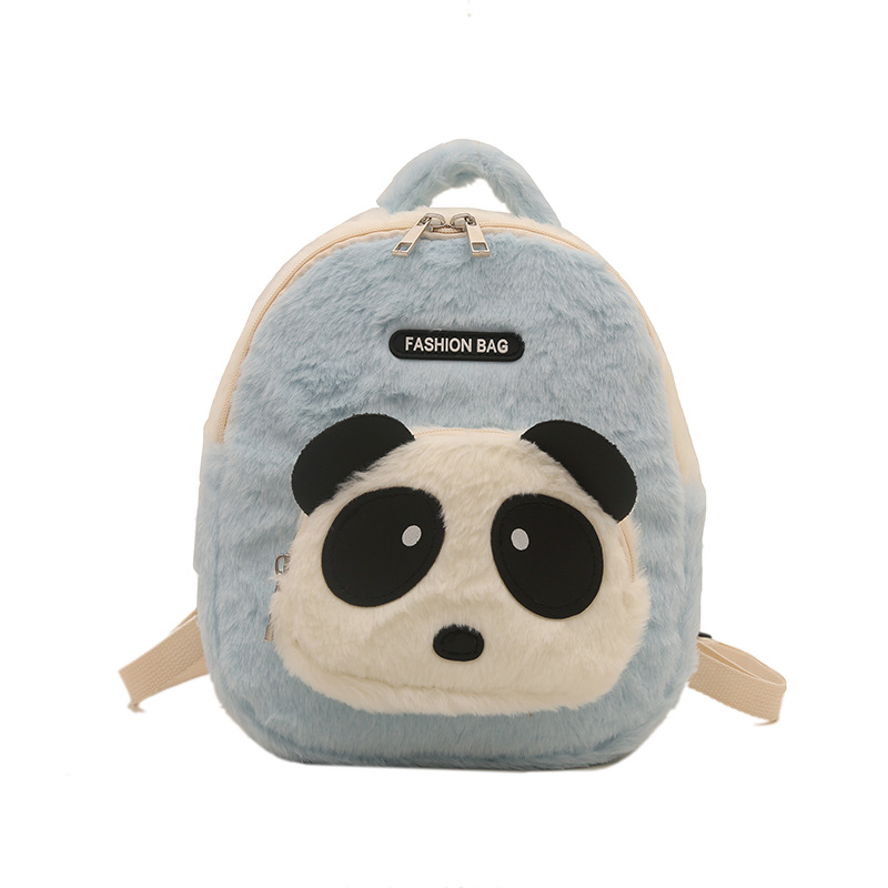 2025 nueva mochila infantil de peluche jardín de infantes caricatura lindo panda pequeña mochila mini mochila bebé