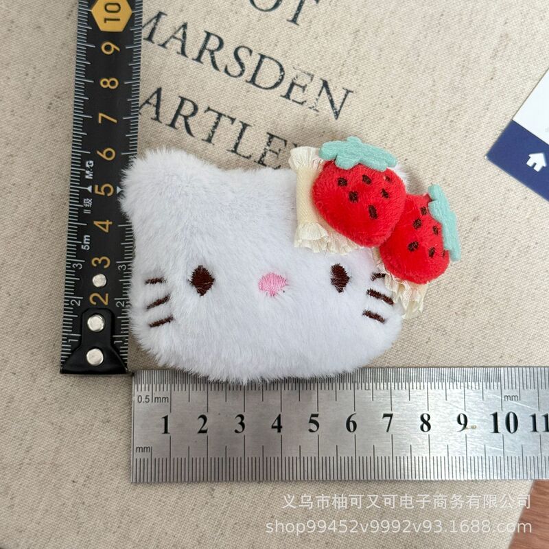 可爱甜美少女卡通凯蒂猫毛绒发饰围巾手套挂件胸针配件辅料配饰|undefined