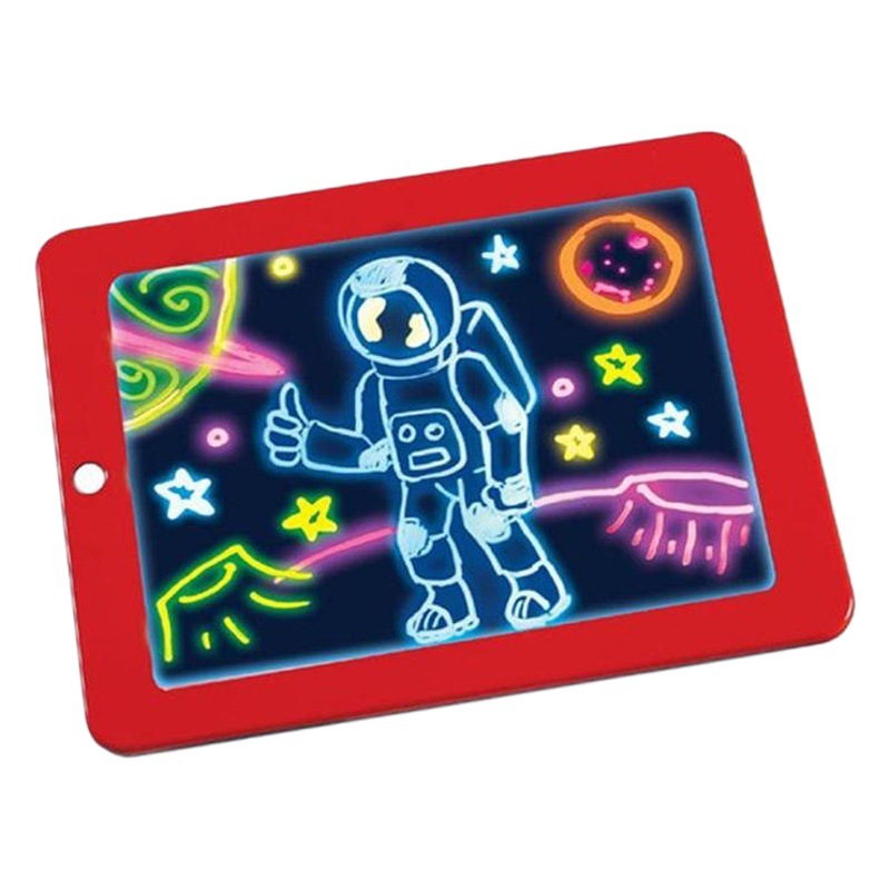 Amazon magicpad 3D tablero de dibujo para niños tablero de escritura fluorescente graffiti traje mágico tablero de dibujo luminoso